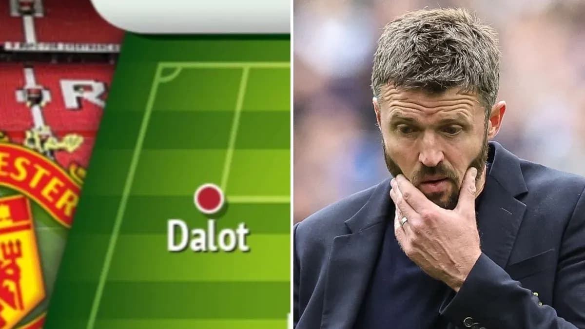 Tactical board showing Dalot's position and coach thinking