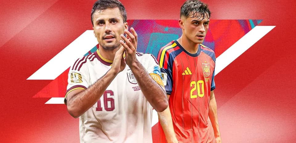 Two football players in national team jerseys
