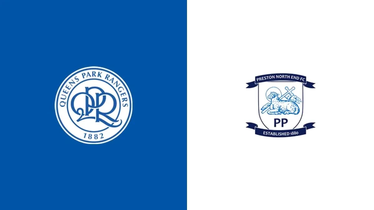 Logos of Queens Park Rangers and Preston North End