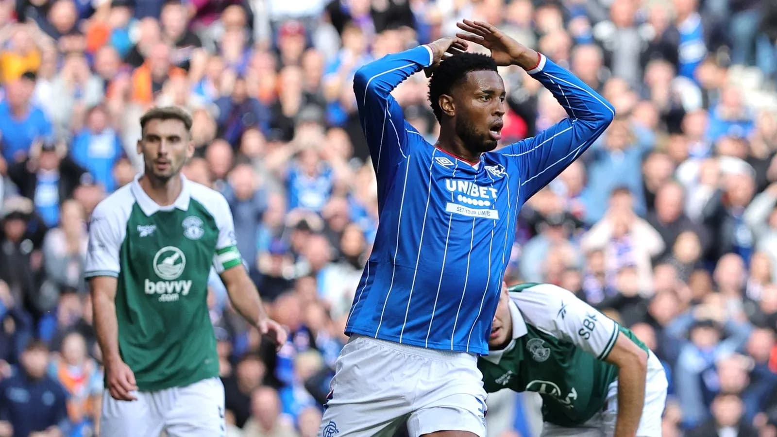 Player celebrating after scoring during match