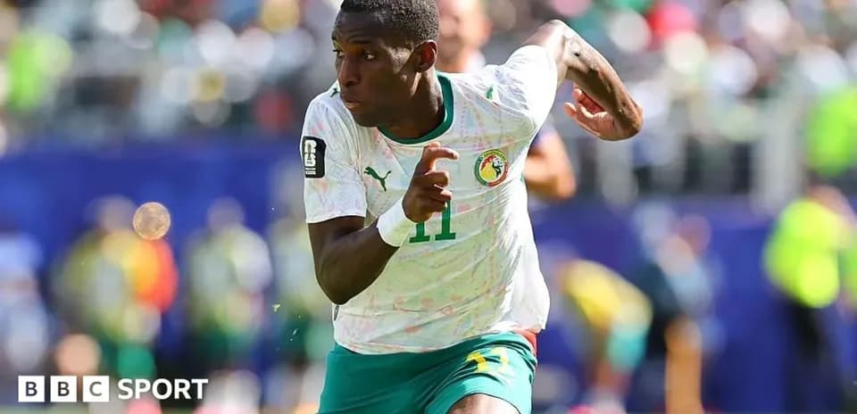 Player sprinting during a football match