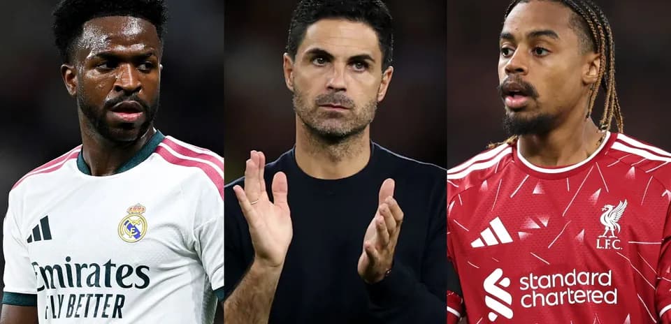 Three football players from Real Madrid and Liverpool