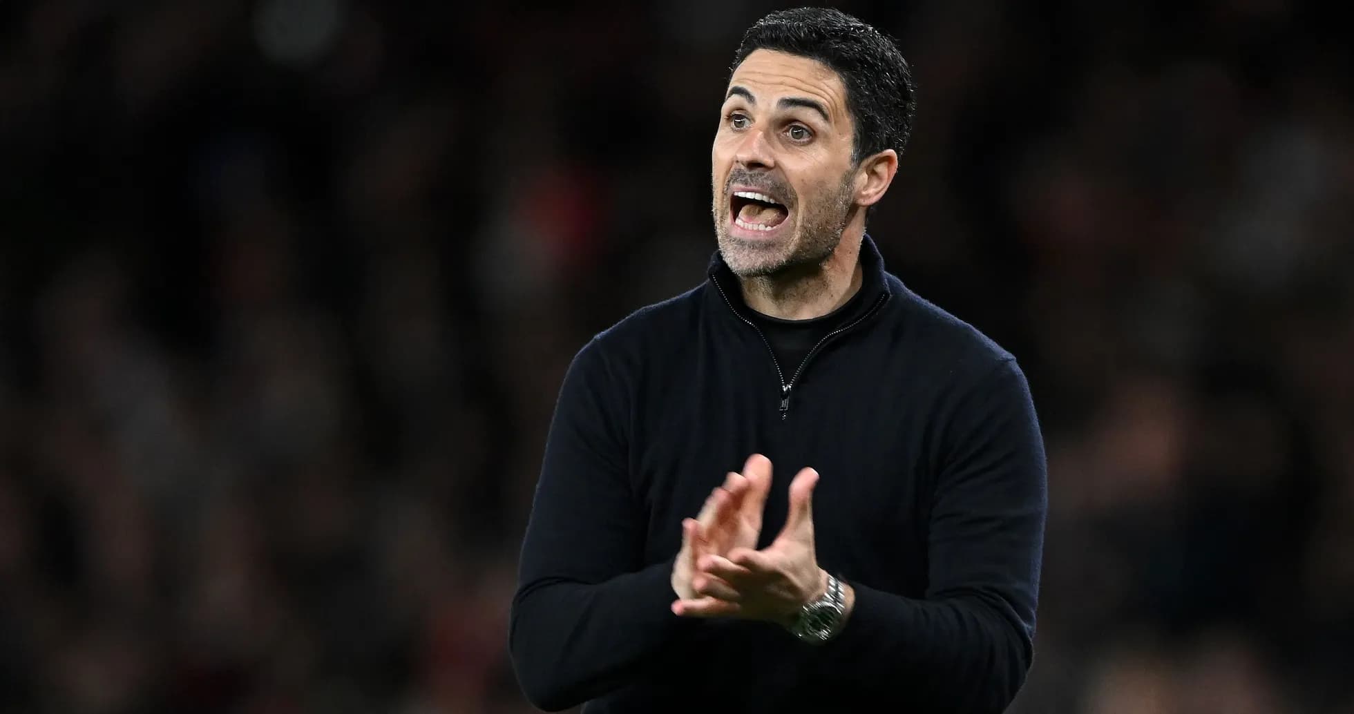 Manager giving instructions during a match
