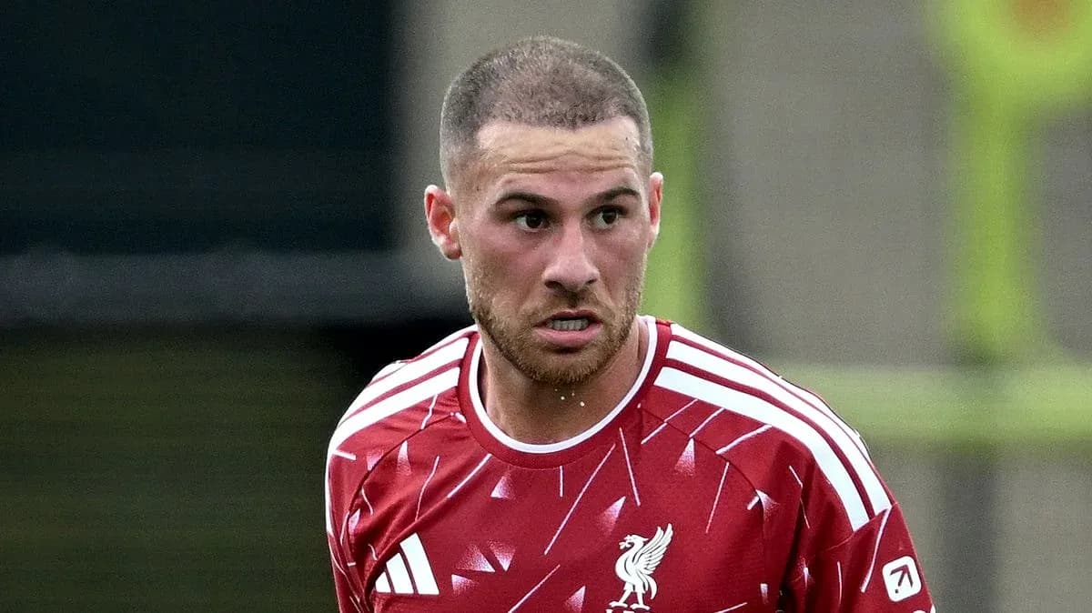 Player in red Liverpool jersey during training session
