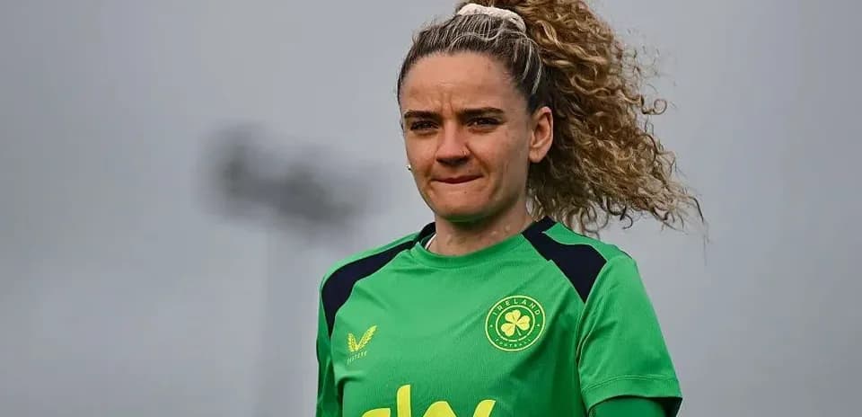 Goalkeeper in green kit during training session