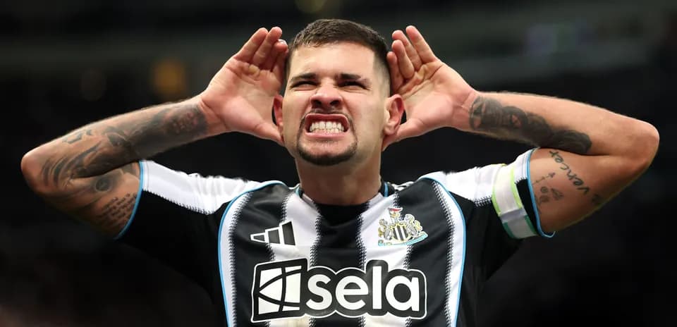 Player celebrating and signaling to the crowd