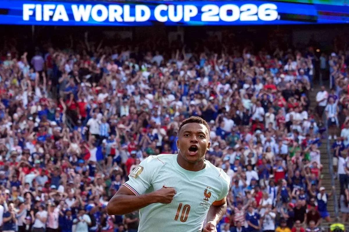 Player celebrating a goal during FIFA World Cup 2026