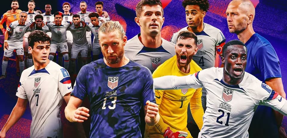US Men's National Team players in dynamic collage