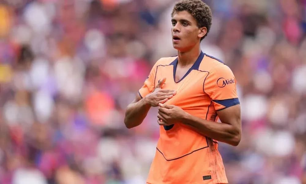 Player in orange jersey during a match