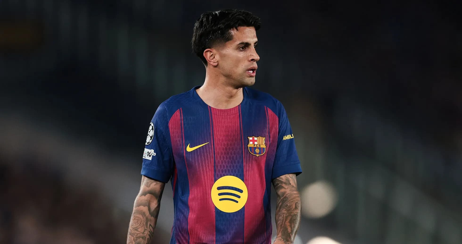 Player in Barcelona kit during a match
