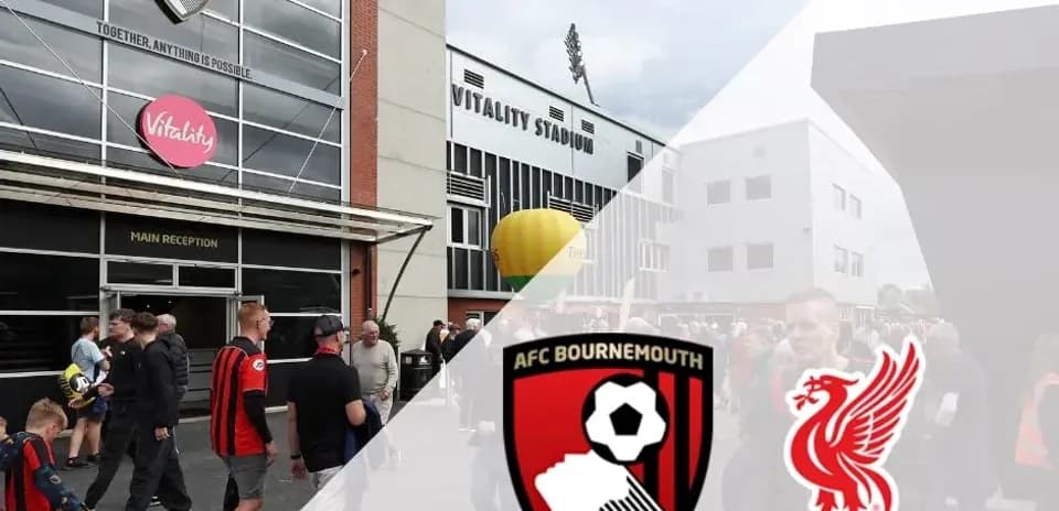 Fans outside Vitality Stadium before match