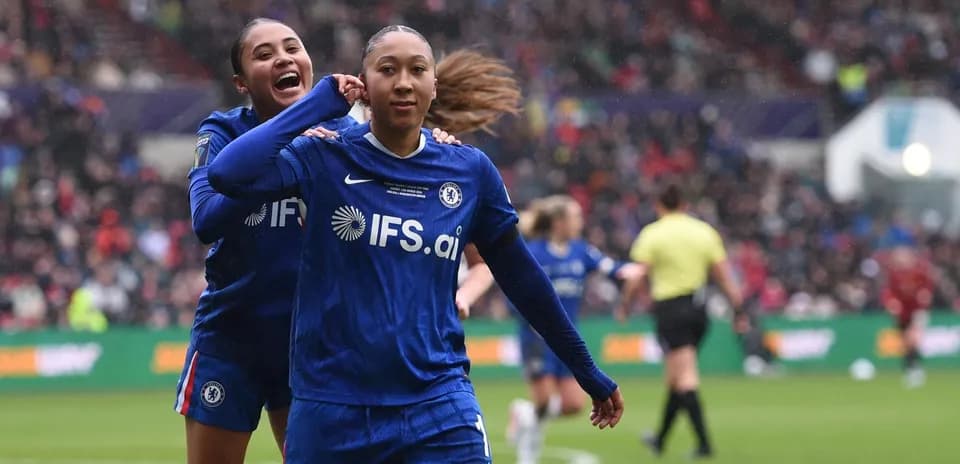 Chelsea Women celebrating a goal during match