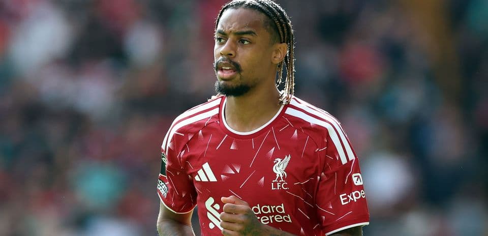 Liverpool player running during a match