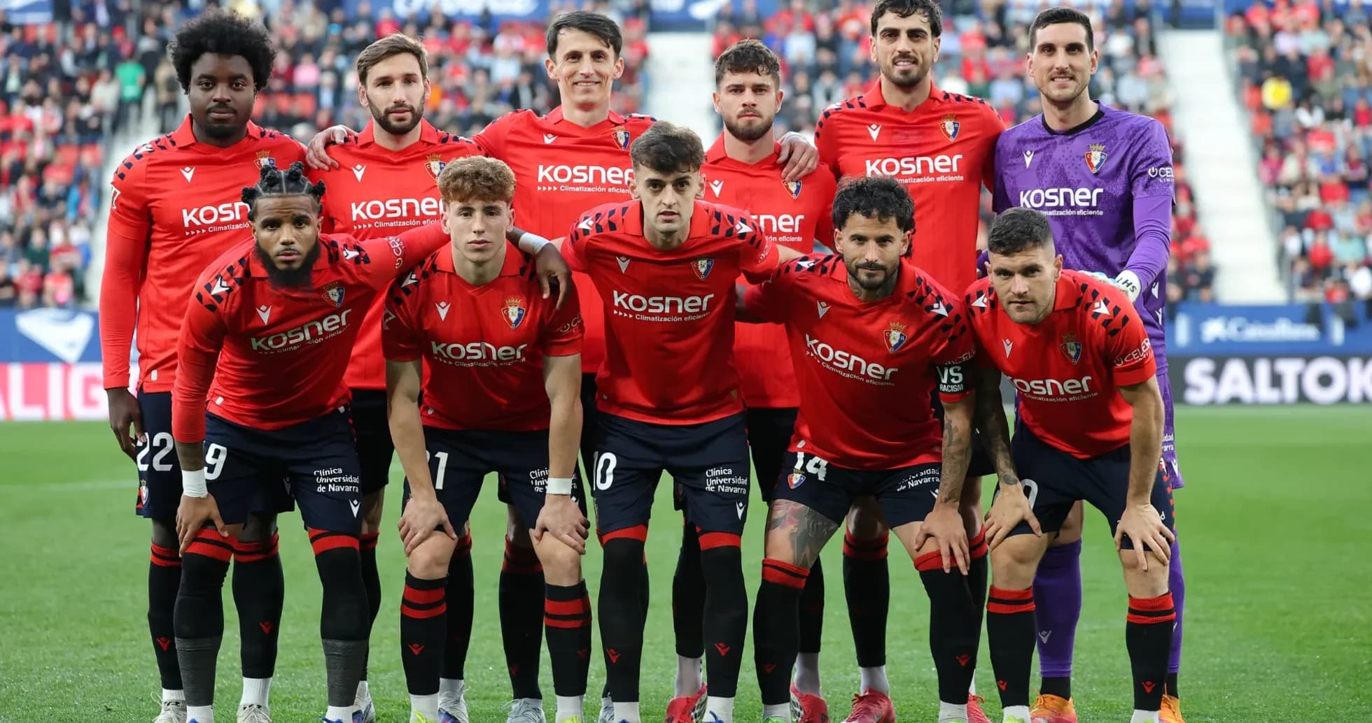 Osasuna team photo before La Liga match