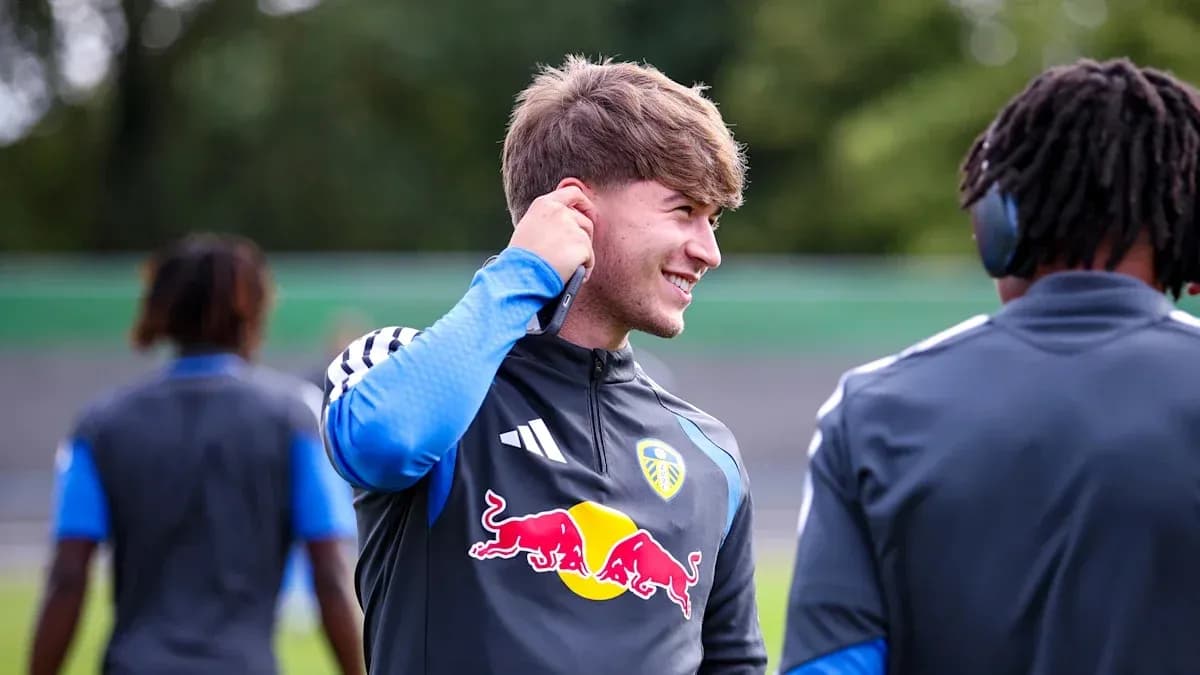 Player adjusting earphones during training session