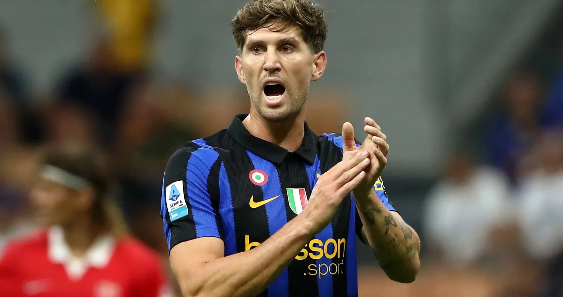 Player clapping during Serie A match on field