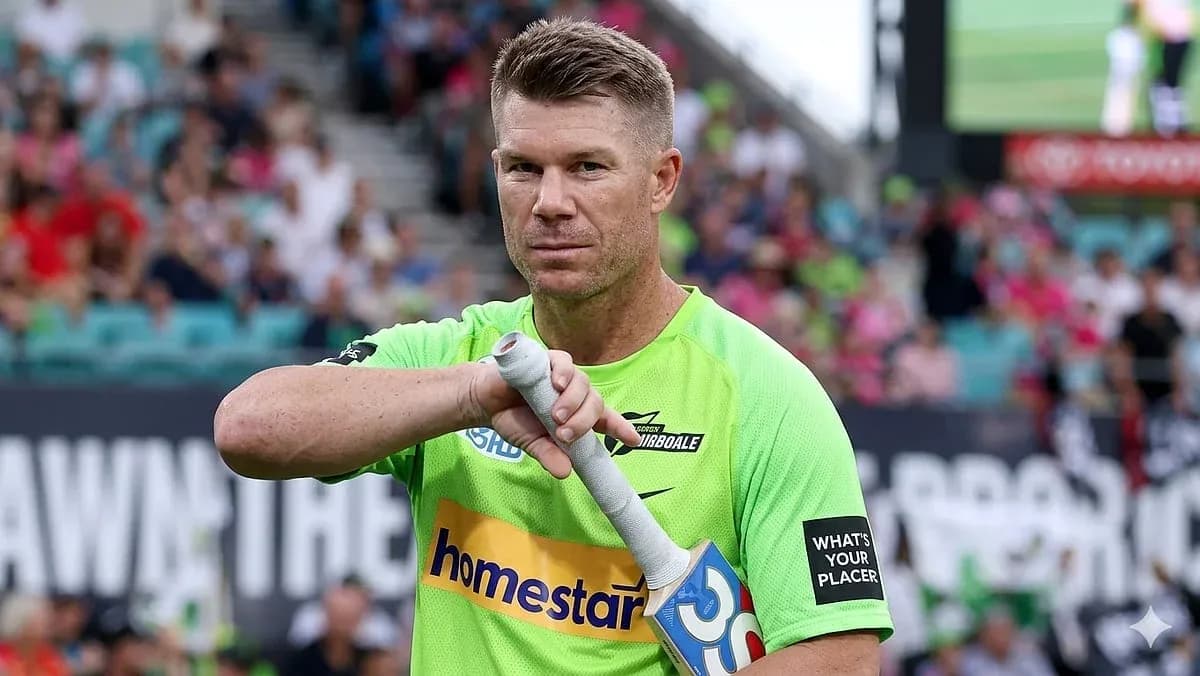 Player preparing to bat during cricket match