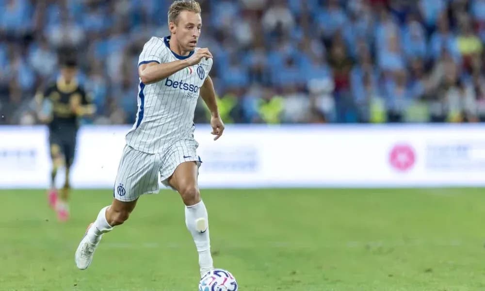 Player running with the ball during a match