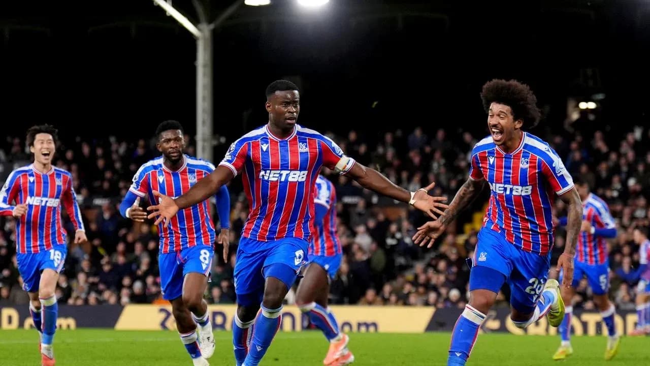 Crystal Palace players celebrating a goal