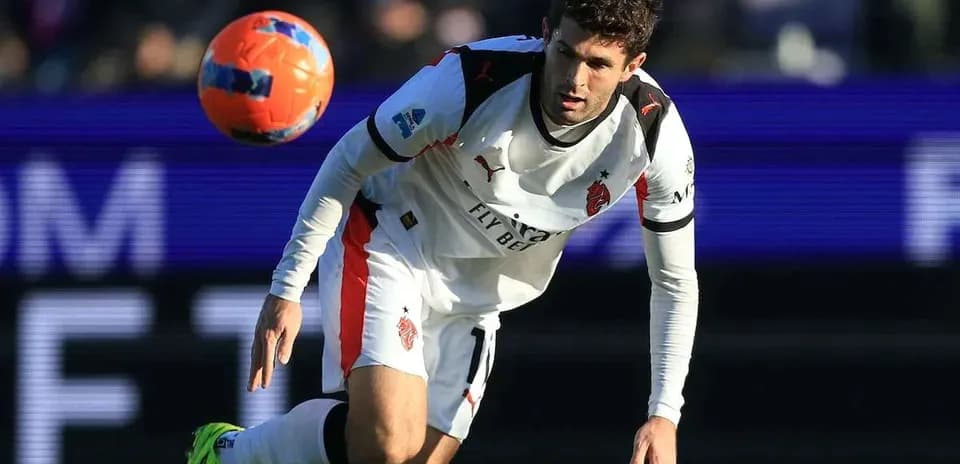 Player attempting to control a ball during match
