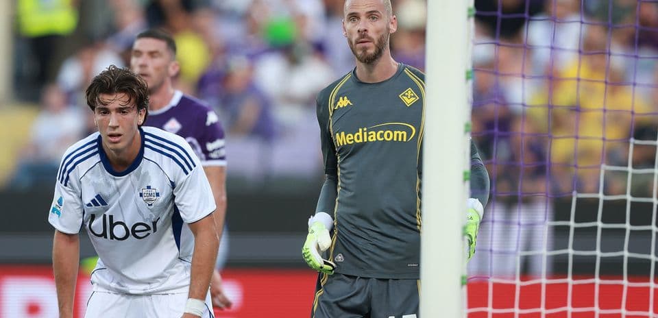 David De Gea in action for Fiorentina.