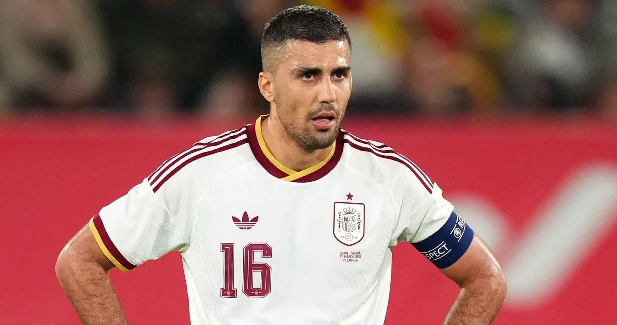 Player in Spain kit during a match