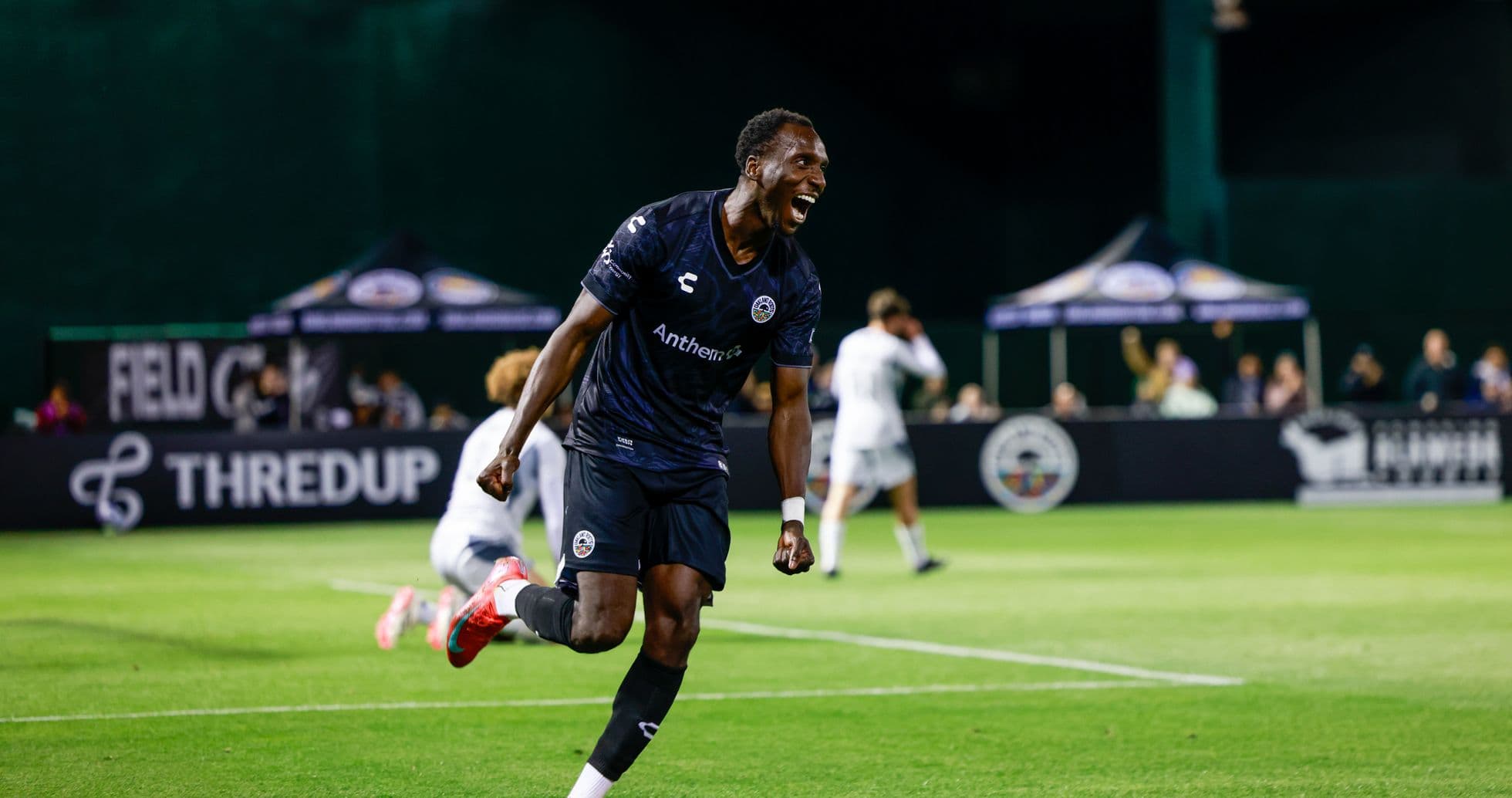 Player celebrating during Las Vegas Lights match