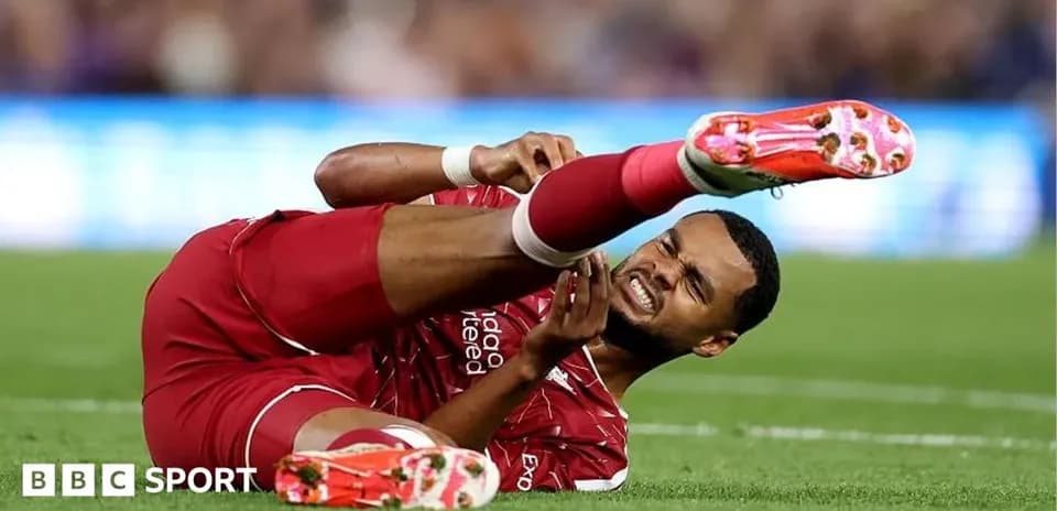 Player injured on the field during match
