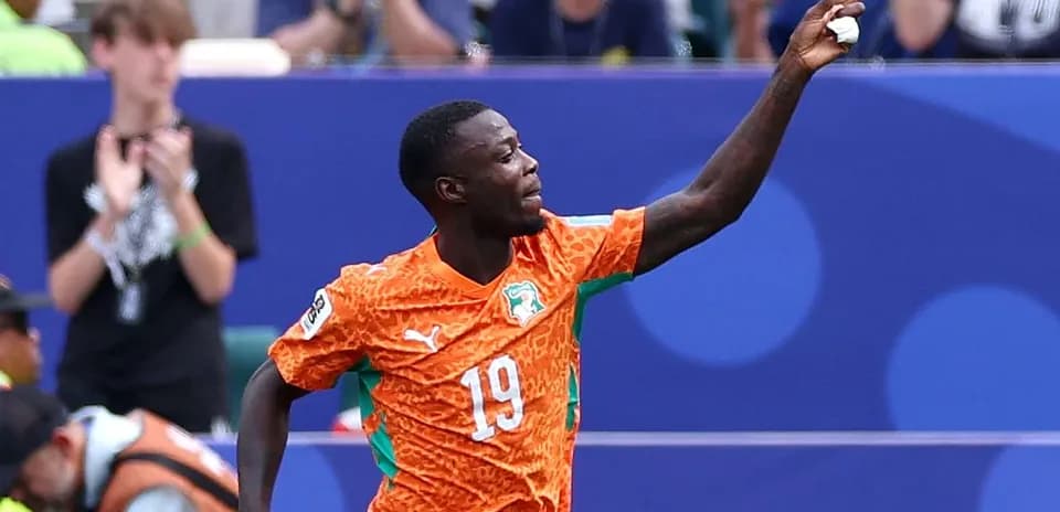 Player celebrating a goal during a match