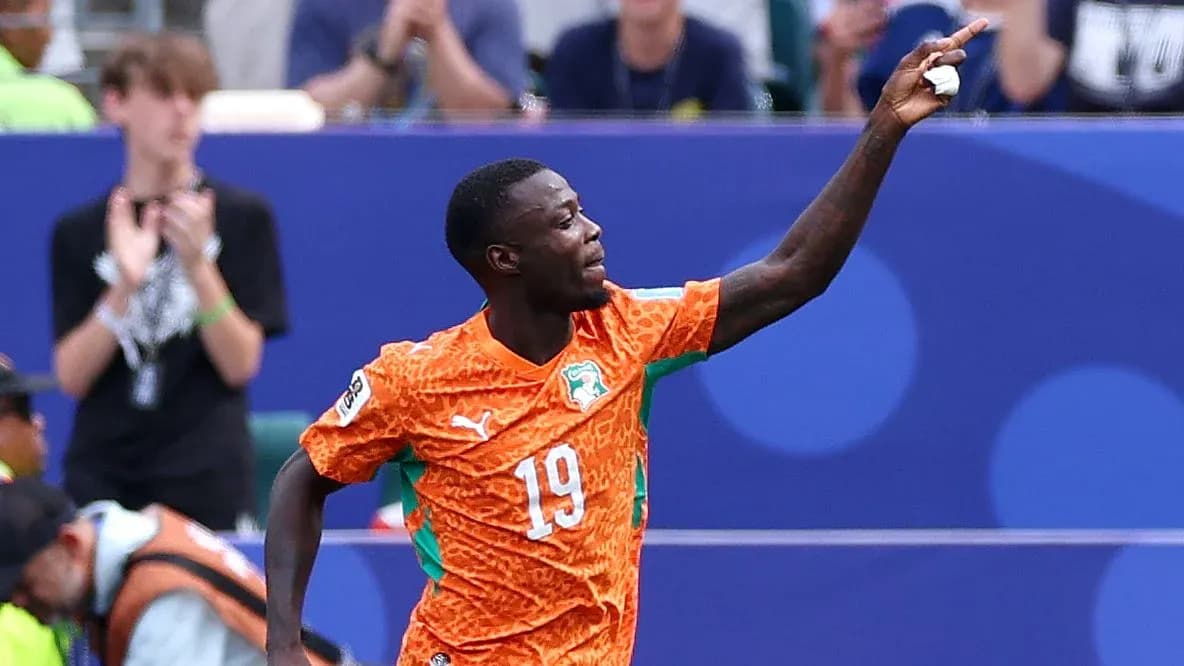 Player celebrating a goal during a match