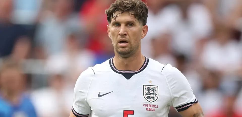 Player in England kit during a football match
