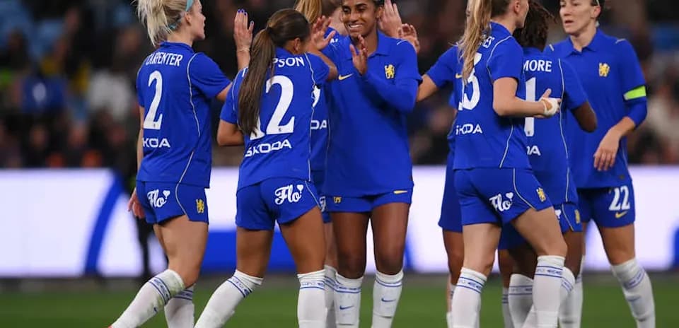 Team celebrating a goal during a match