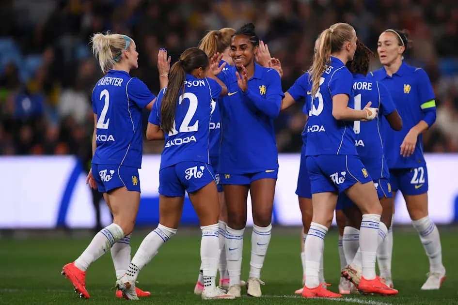 Team celebrating a goal during a match