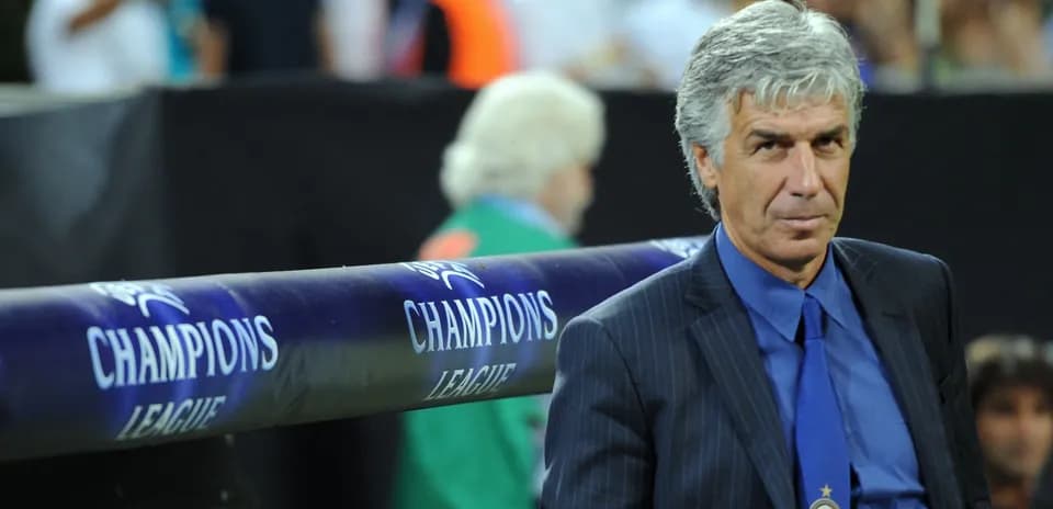 Coach on the sideline during Champions League match
