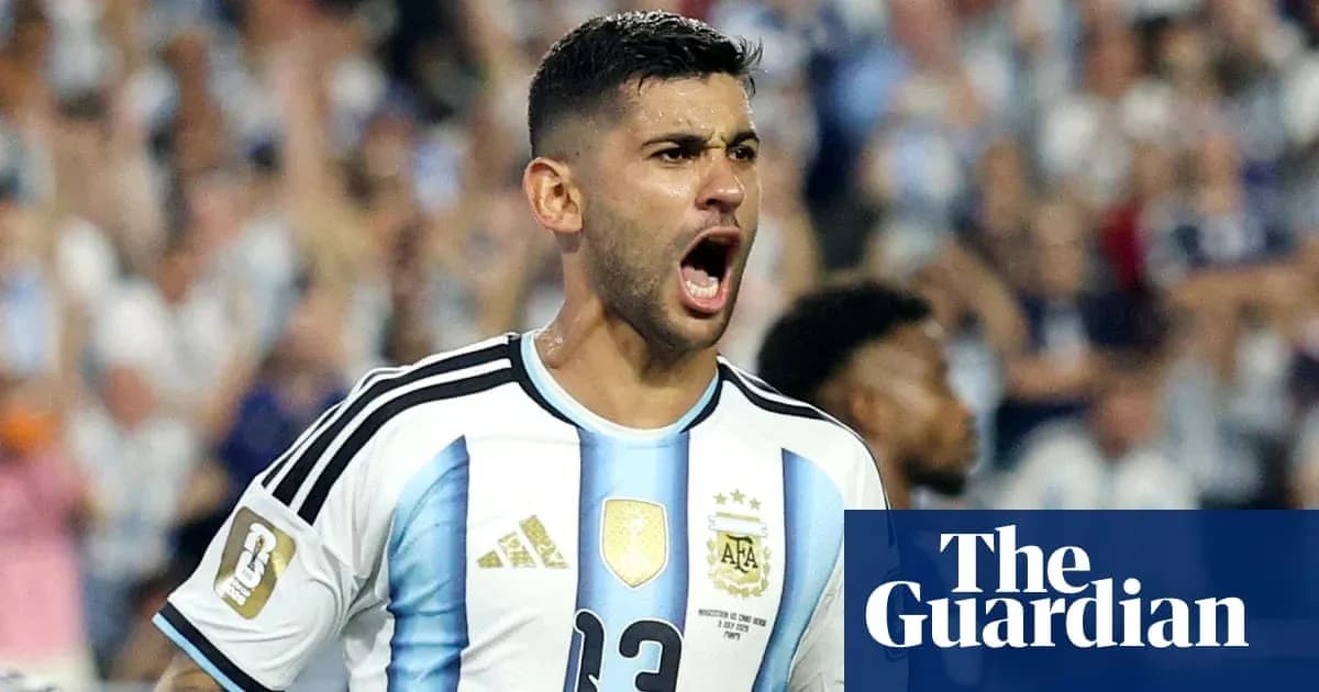 Argentinian player celebrating during a match