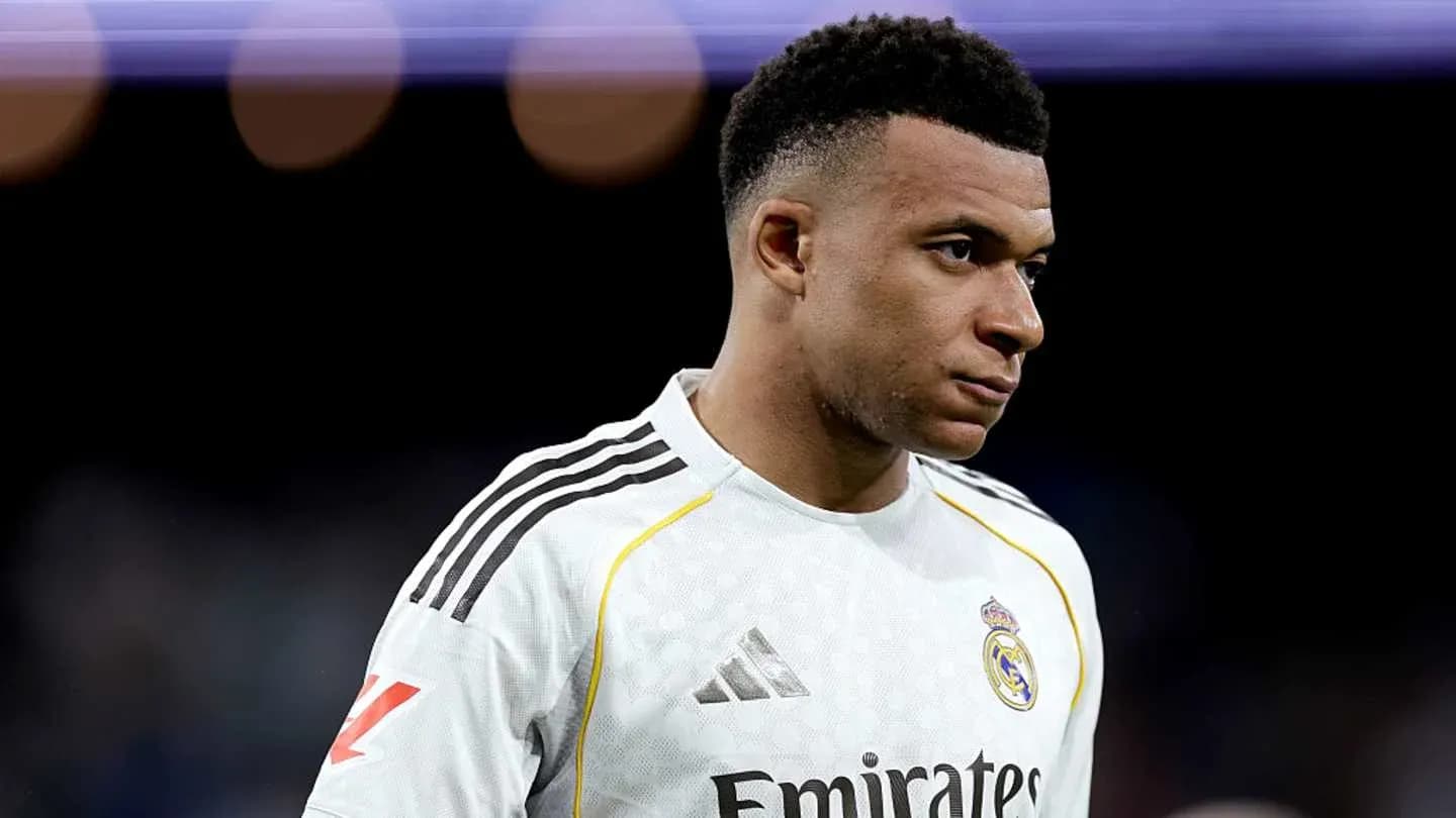 Player wearing Real Madrid kit during match