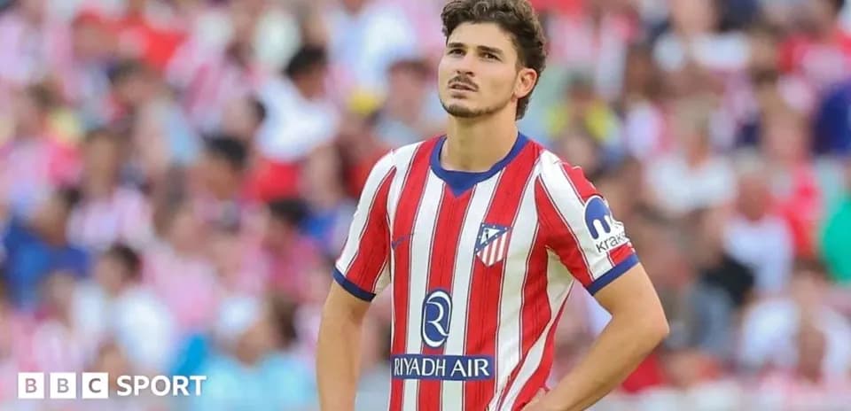 Atletico Madrid player on the field during match