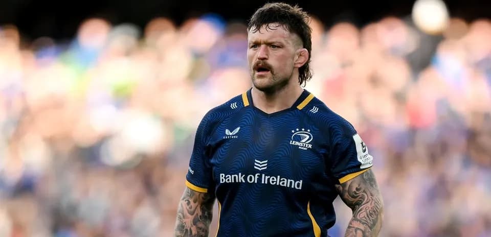 Leinster player on the field during match