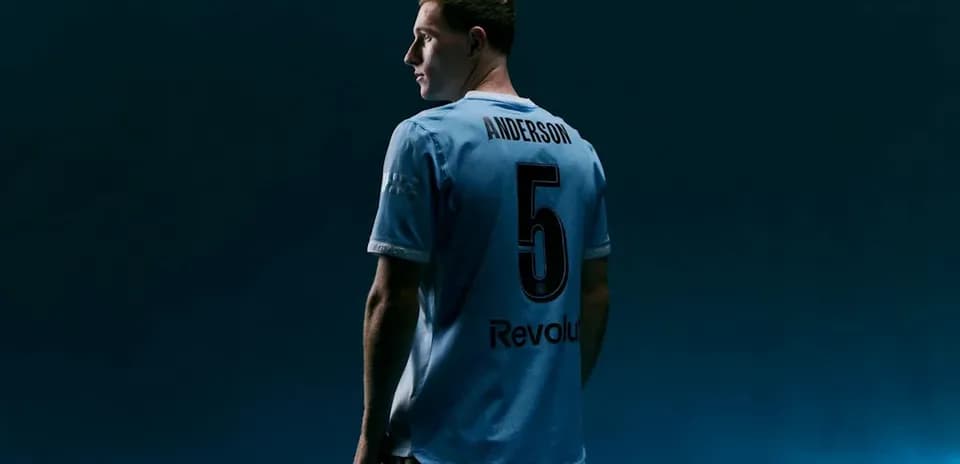 Player wearing blue jersey with number 5