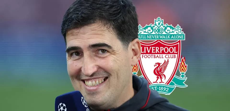 Person smiling during a Liverpool FC interview