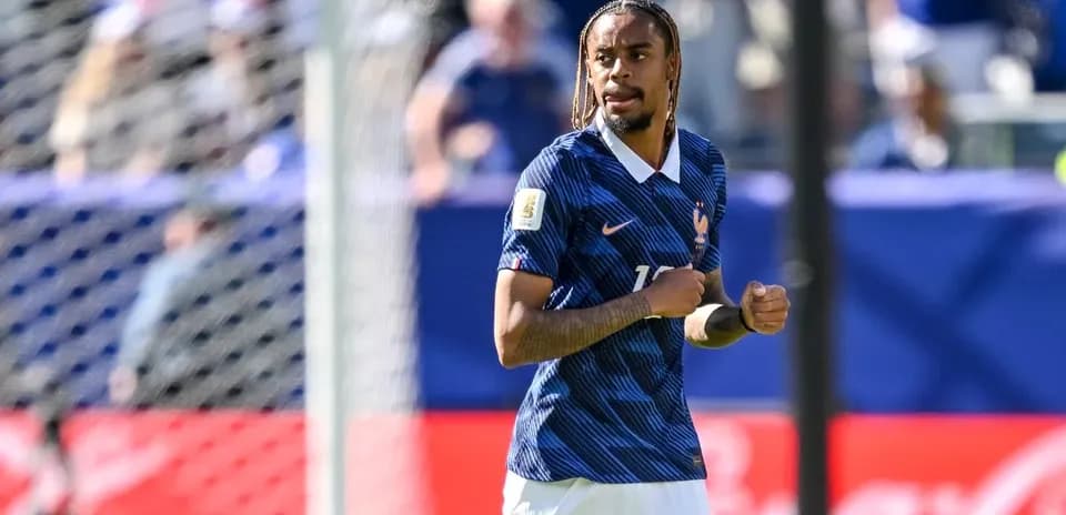 Player in France kit during a match