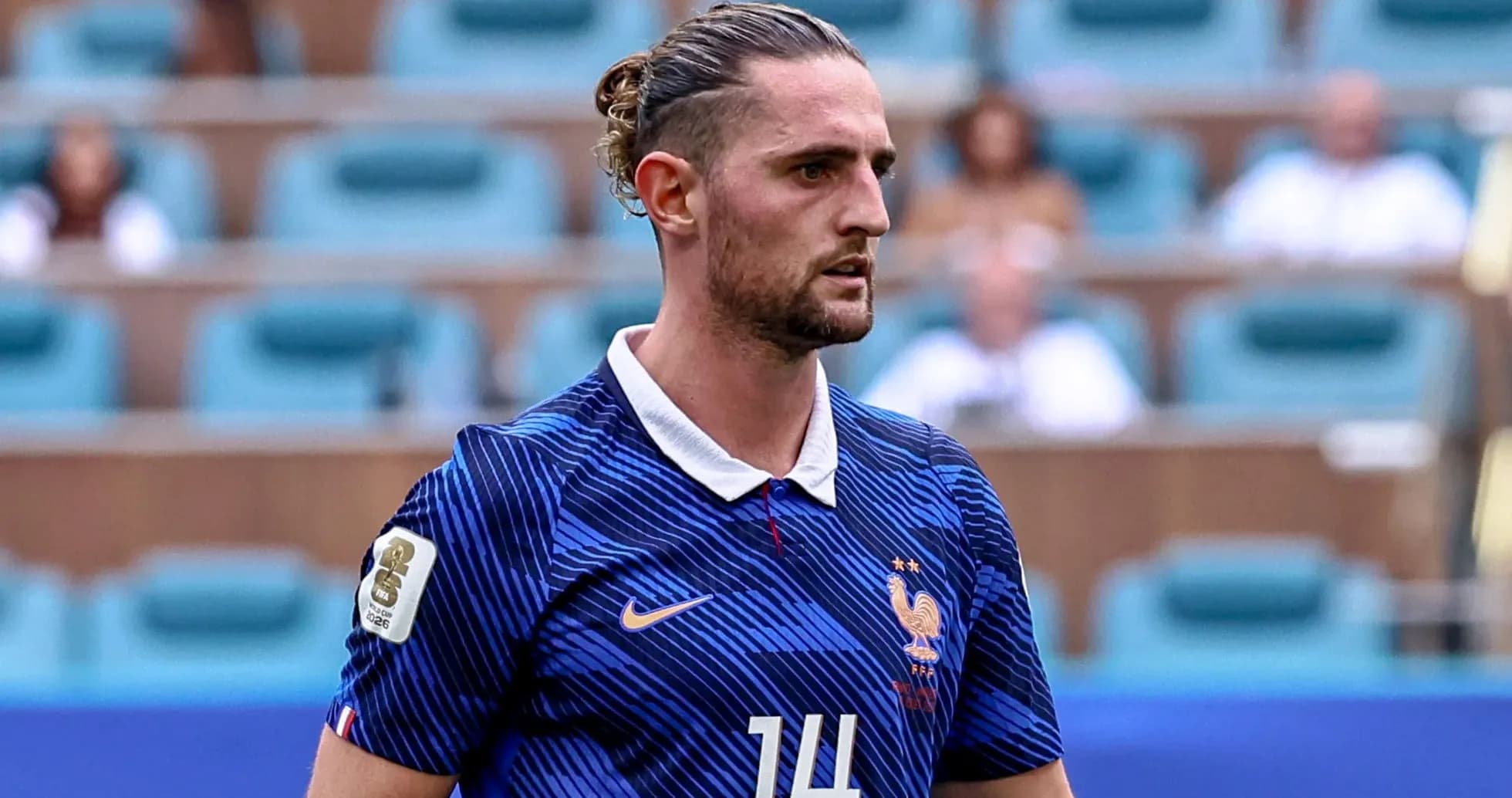 Player wearing France jersey during a match