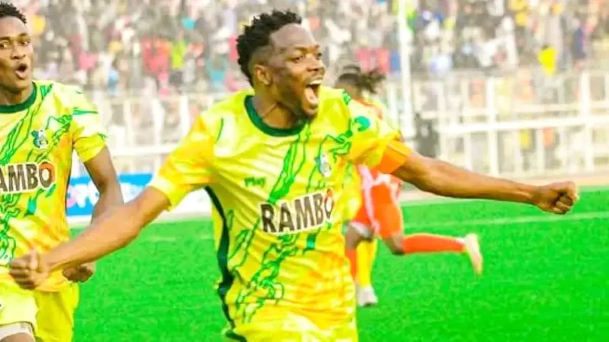 Kano Pillars player celebrating a goal