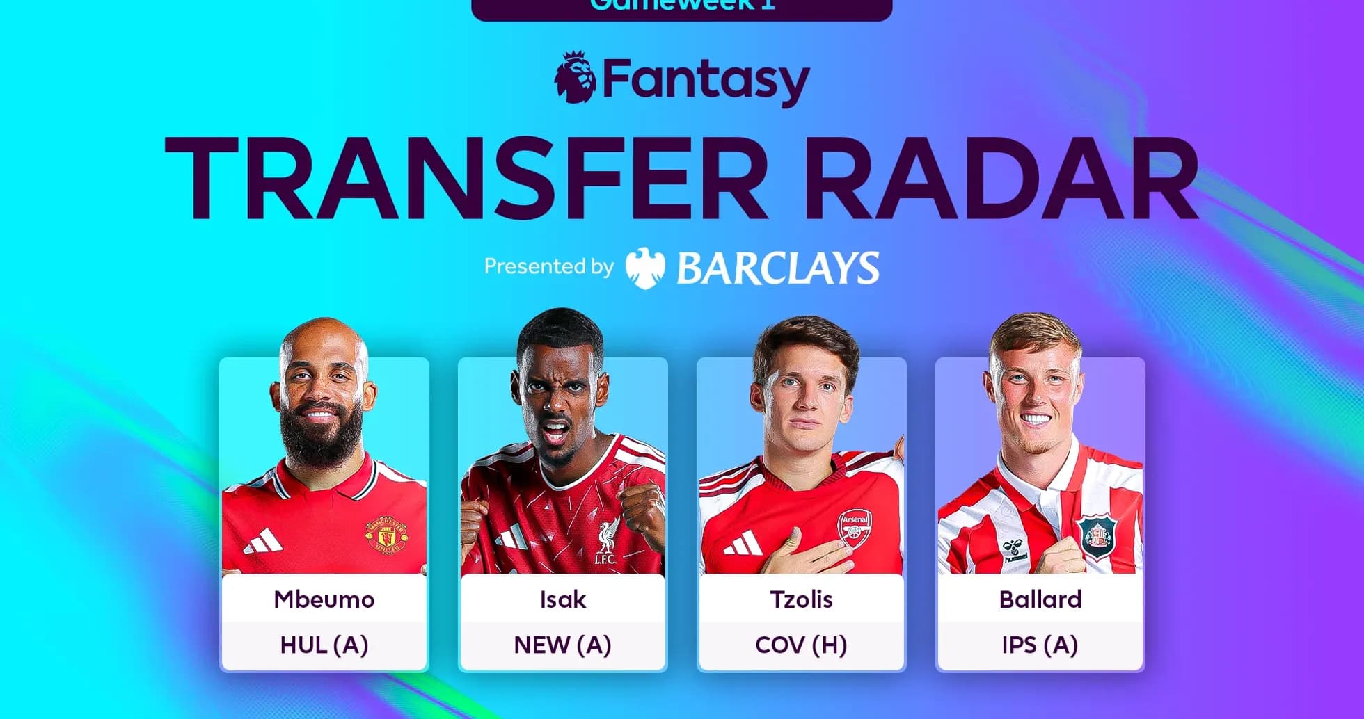 Fantasy football transfer radar for Gameweek 1