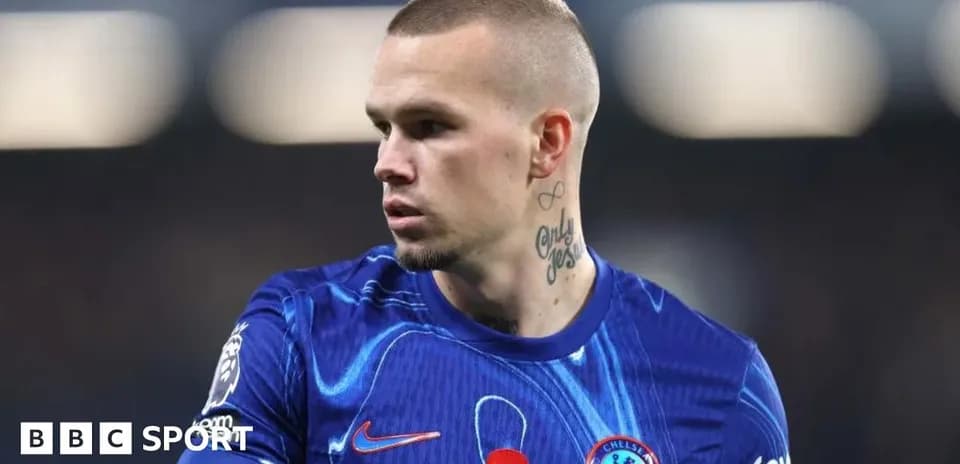 Player in Chelsea jersey during match close-up