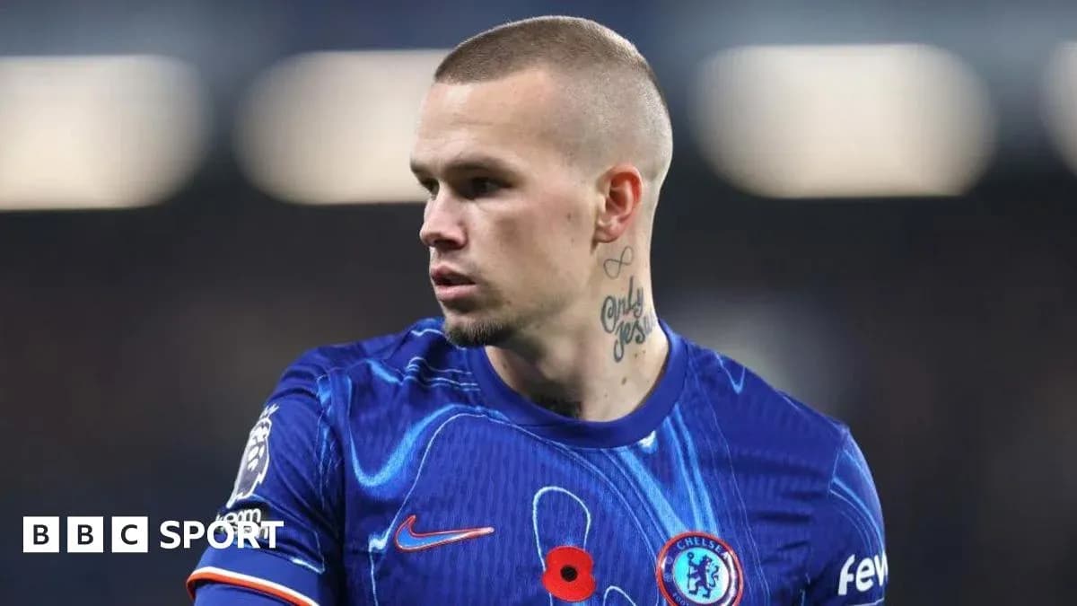 Player in Chelsea jersey during match close-up