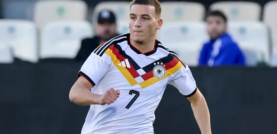 Player wearing Germany jersey during a match