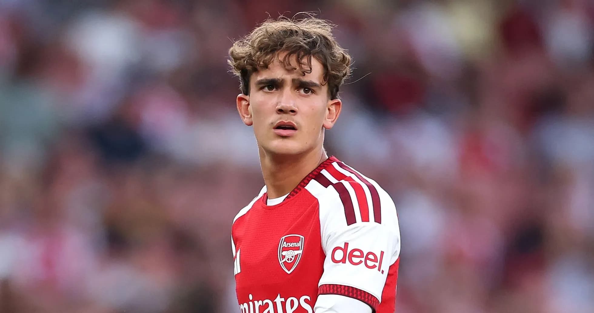 Arsenal player during match at stadium
