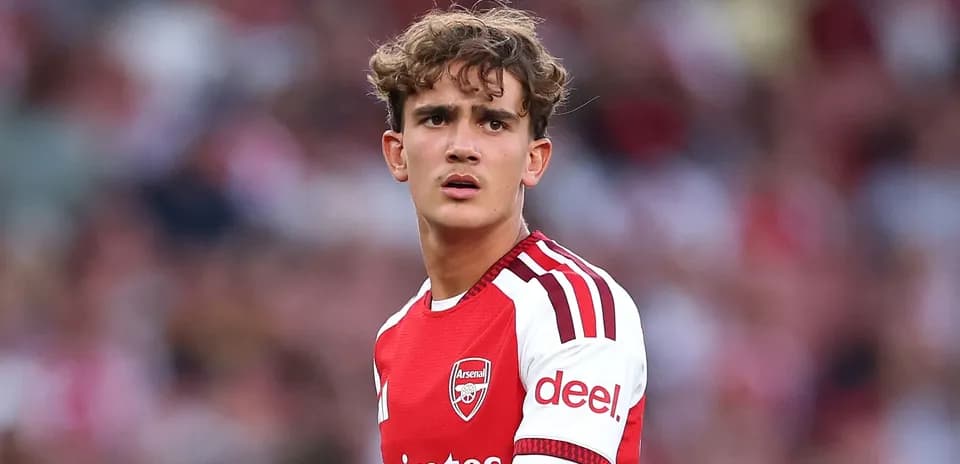 Arsenal player during match at stadium