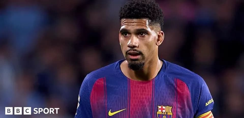 Barcelona player in match uniform during game